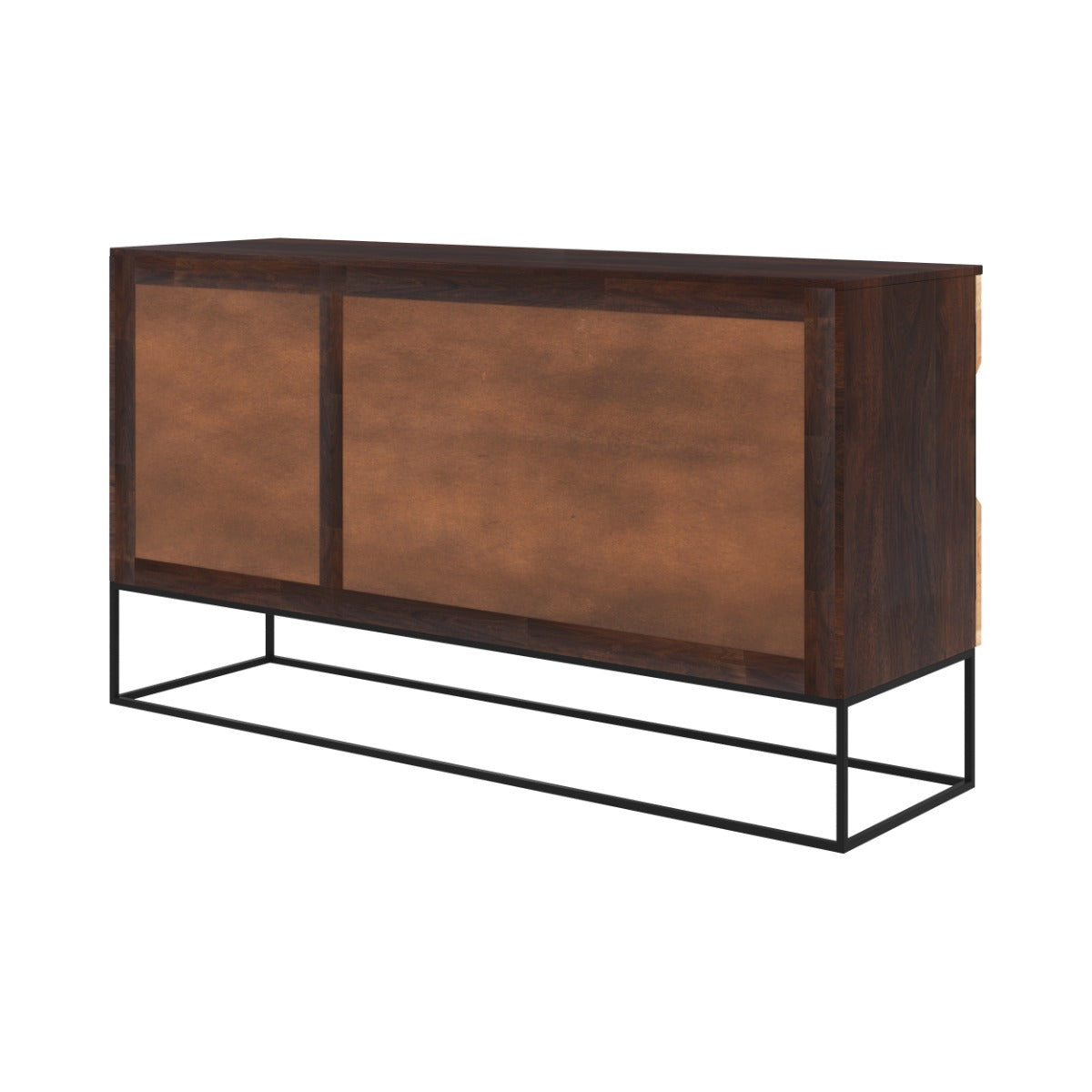 buffet alabama en bois et metal noir