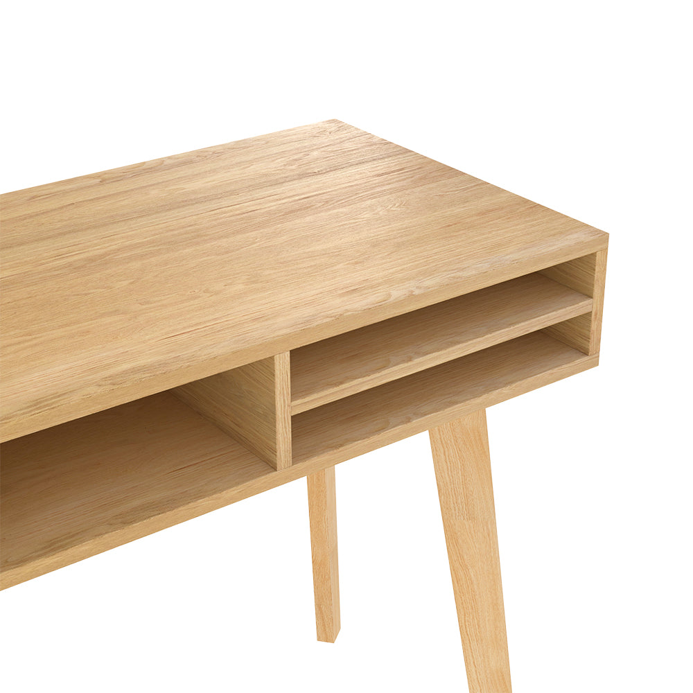 bureau contemporain bois clair moka
