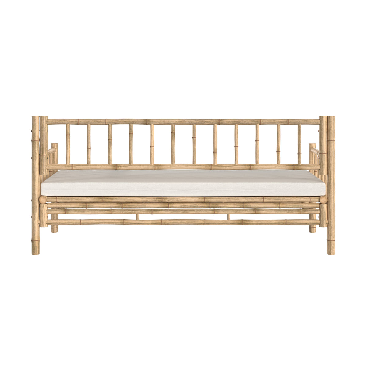 canape de jardin 3 places en bambou vadella