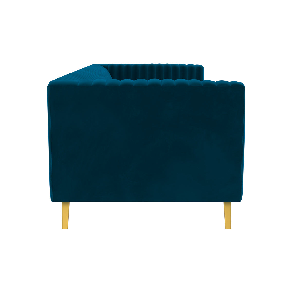canape en velourd bleu fonce gatsby