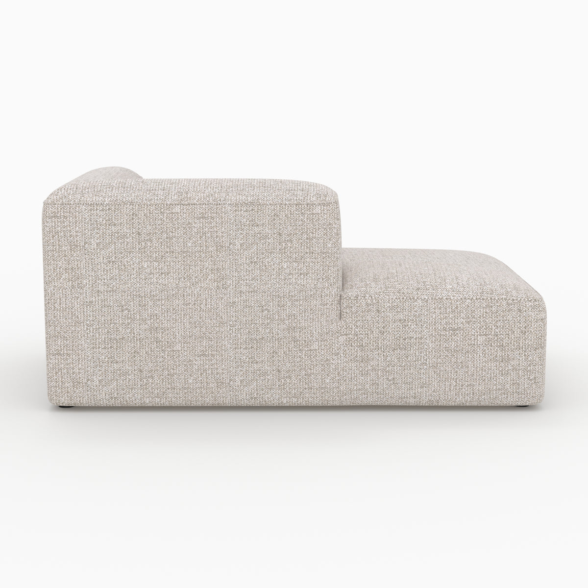Canapé Hestia beige angle gauche 4 places poufs modulable