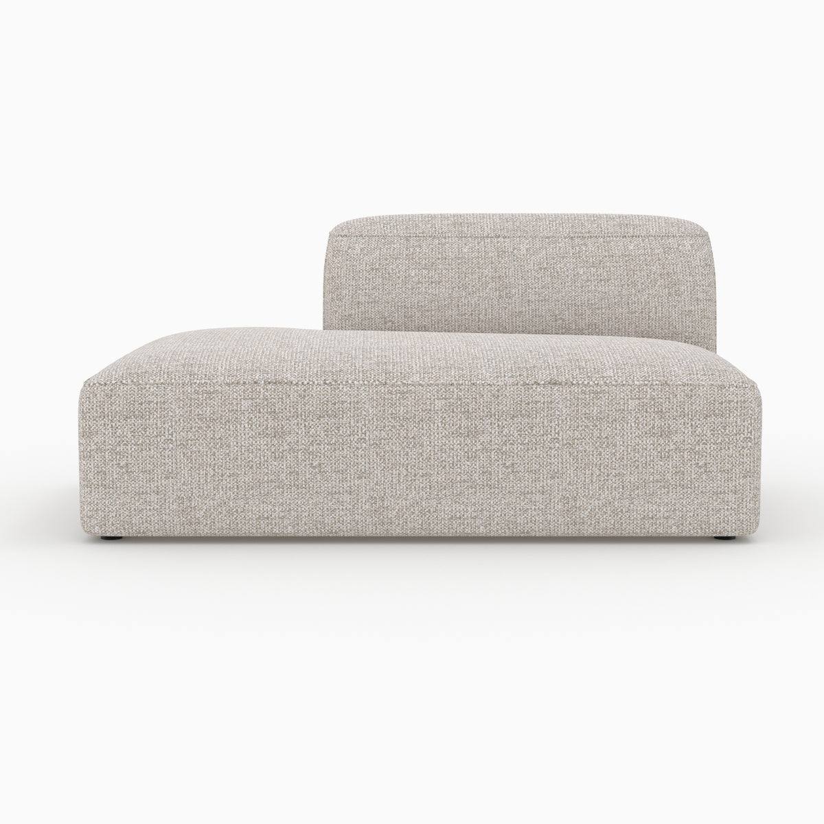 Canapé modulable Hestia 4 places tissu angle droit beige