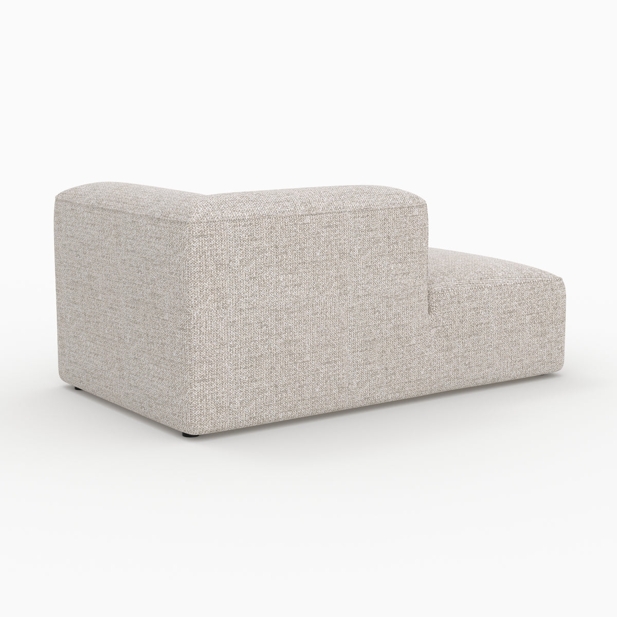 Canapé modulable Hestia méridienne angle gauche tissu beige