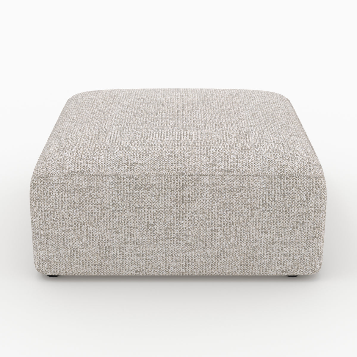 Canapé modulable Hestia pouf carre tissu beige