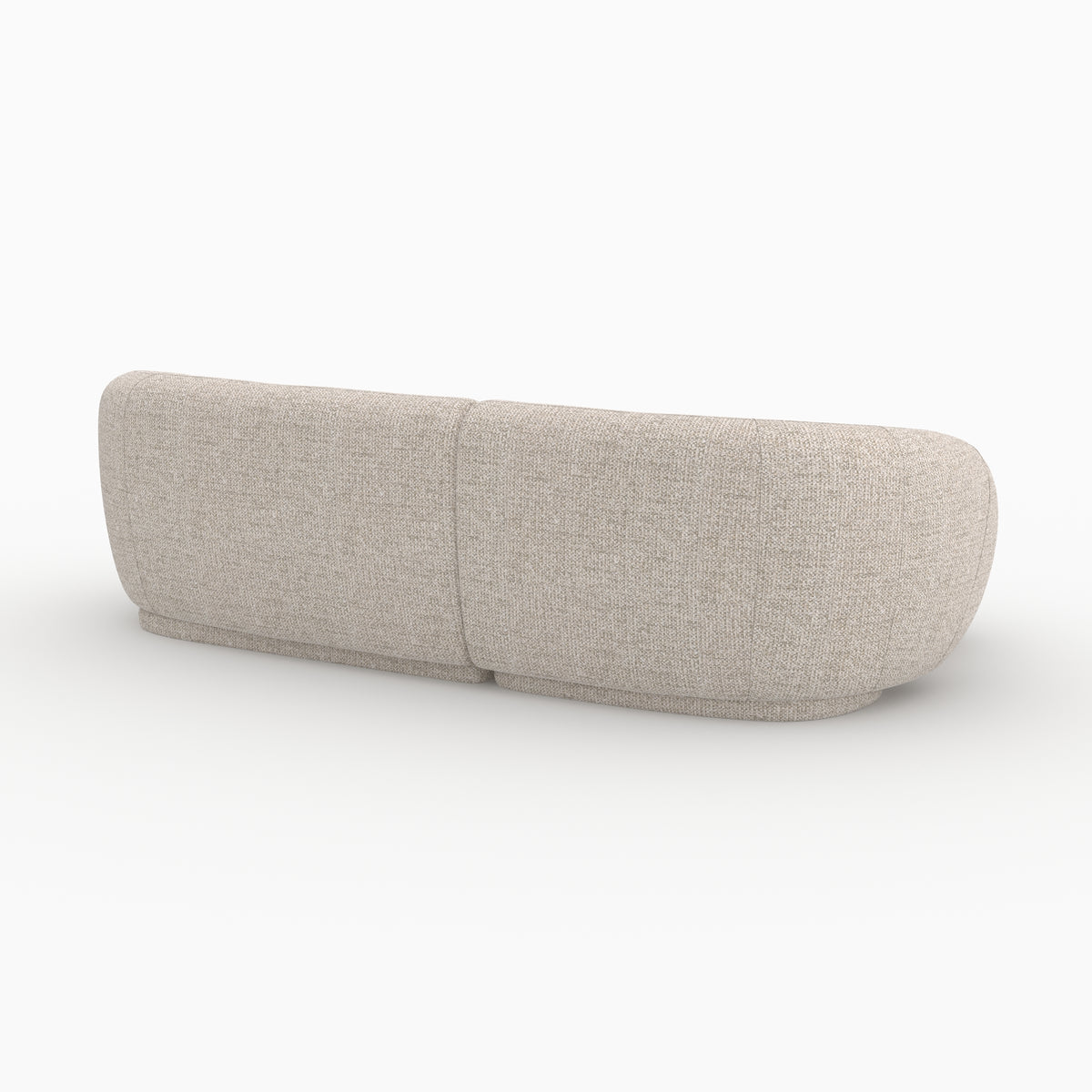 canape modulable nova angle 4 places beige chine tissu