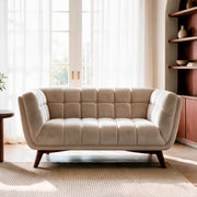 Canapé Mona 2 places en velours beige