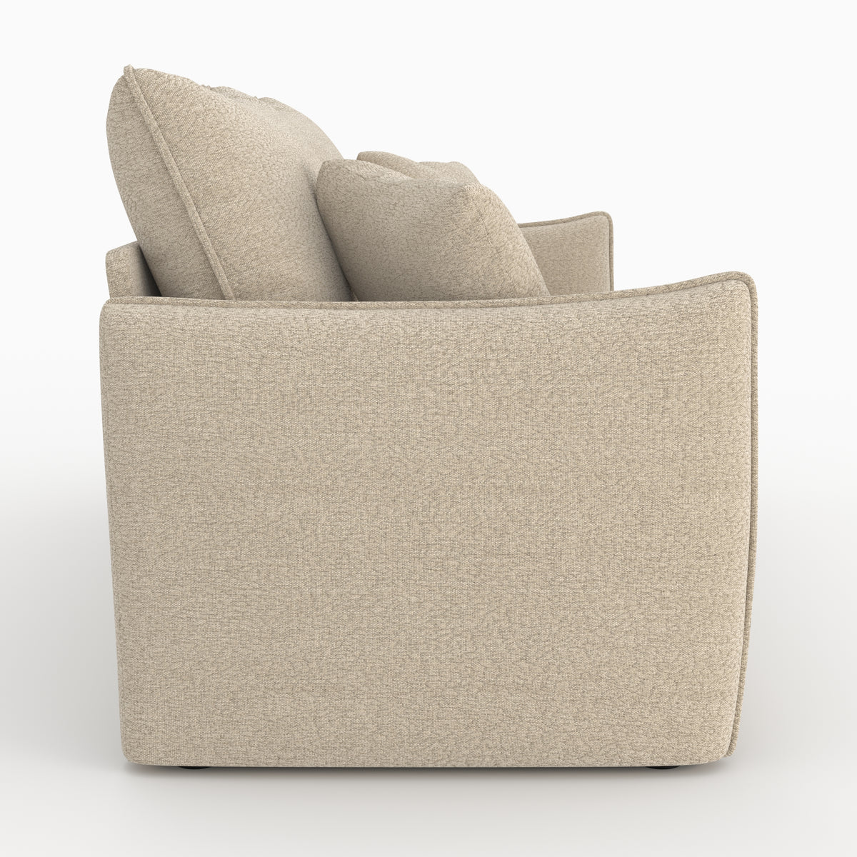 celeste canape convertible 3 places en tissu effet lin beige