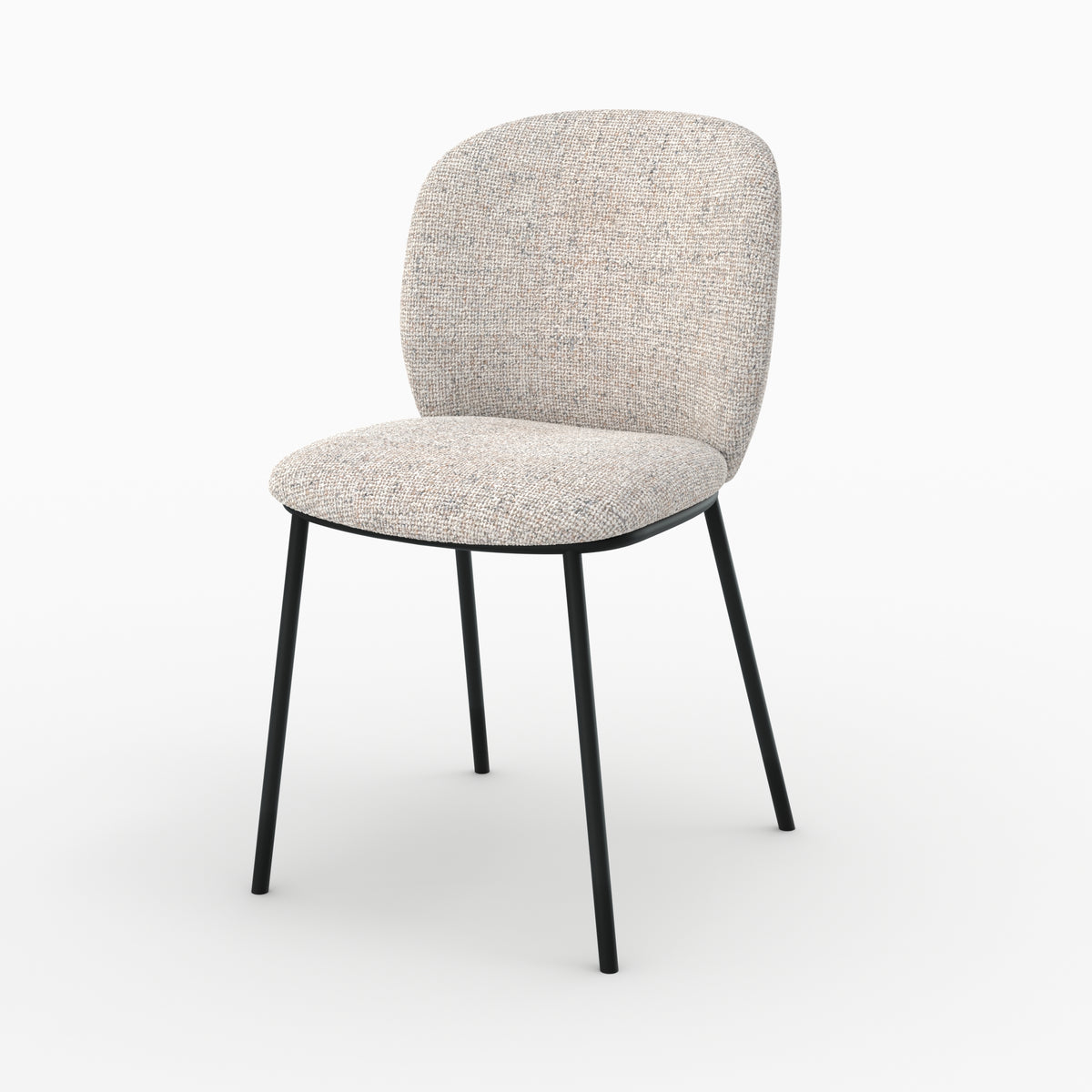 chaise adele en tissu beigelot de 2_1