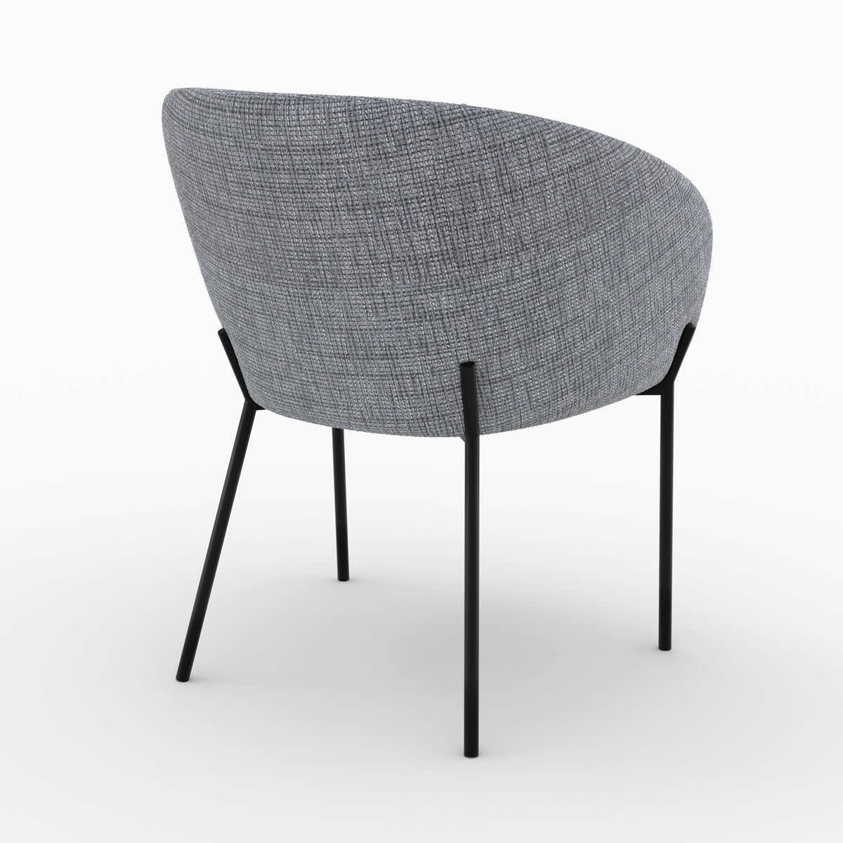 sedia andy tessuto grigio cinese