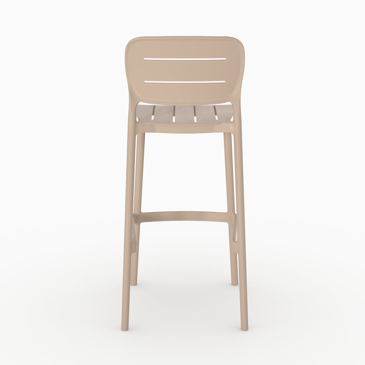 Chaise bar beige Lola vue perspective packshot