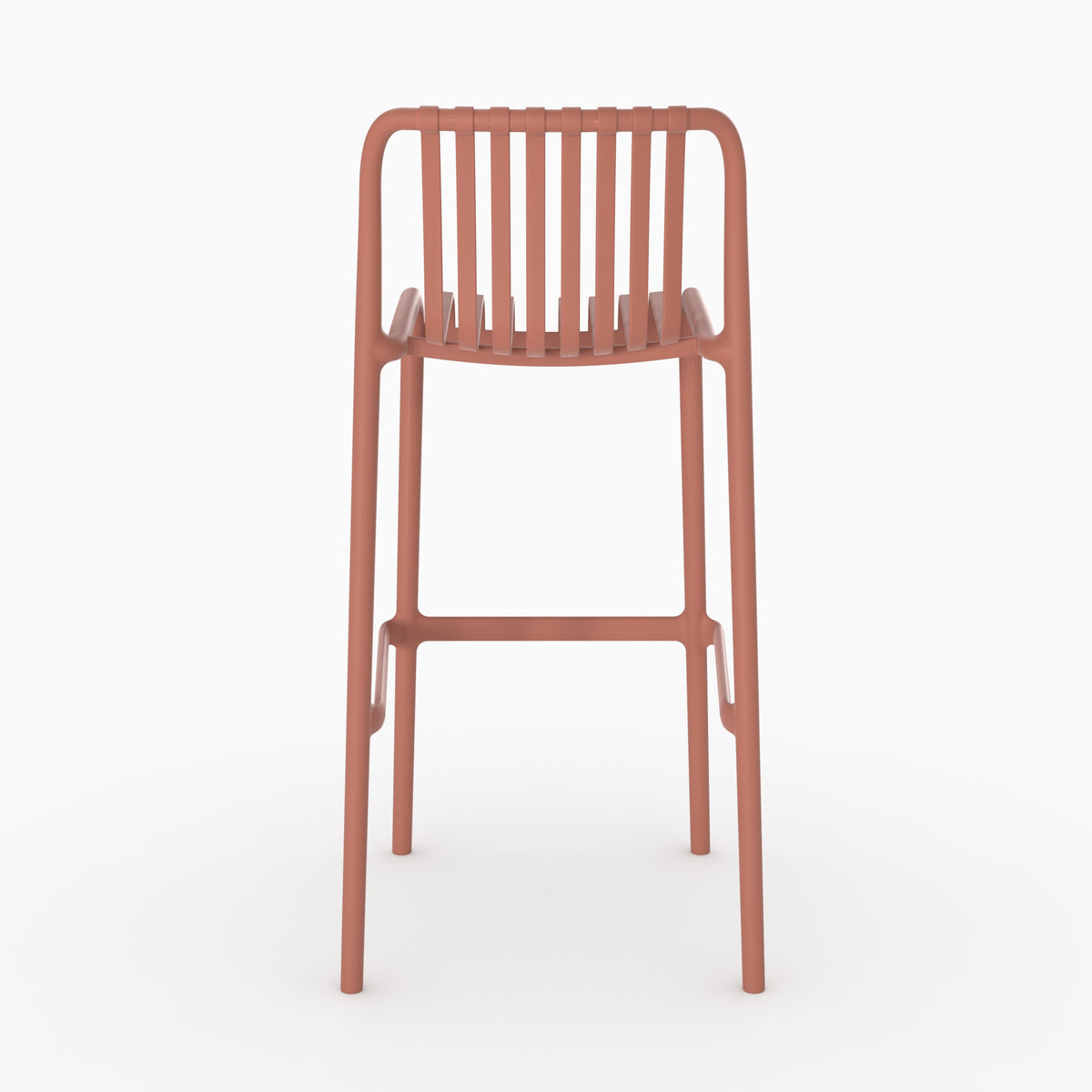Chaise bar Duli terracotta plastique jardin