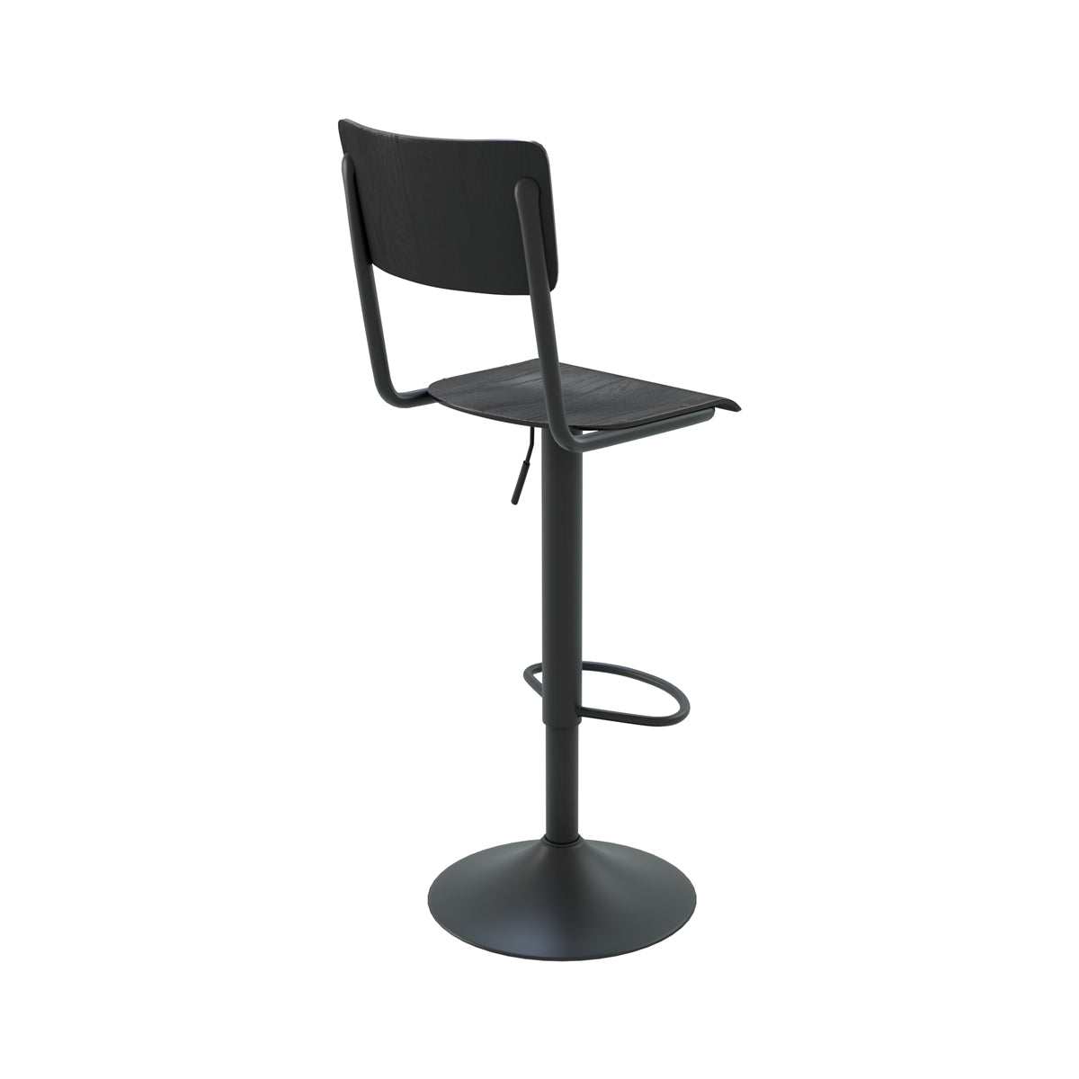 chaise bar pivotante et reglable en hauteur noire