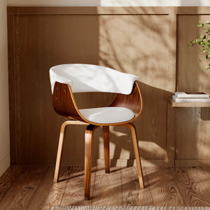 sedia bianca piada legno pu bianco