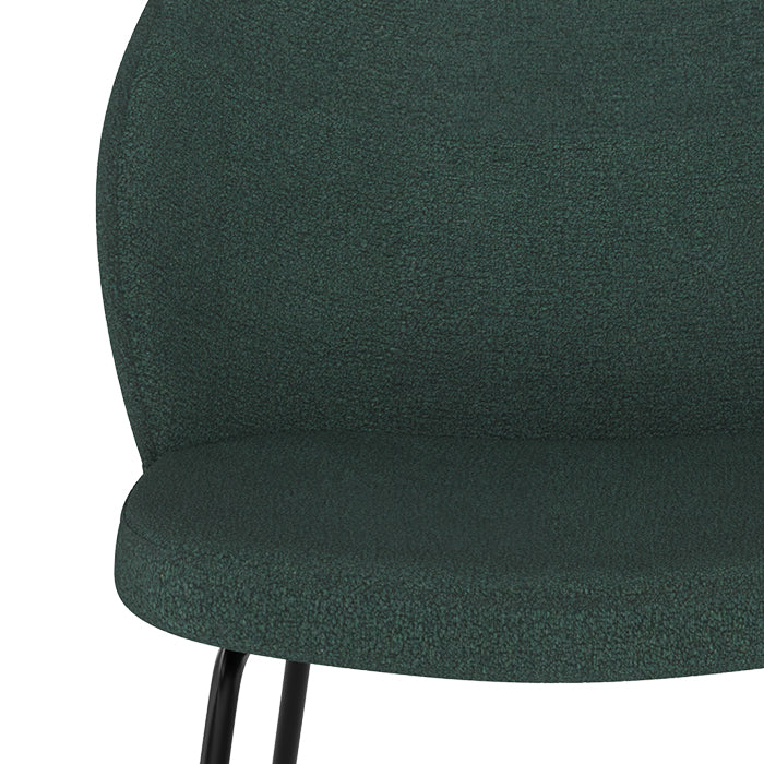 chaise confort groom verte fonce lot de 2