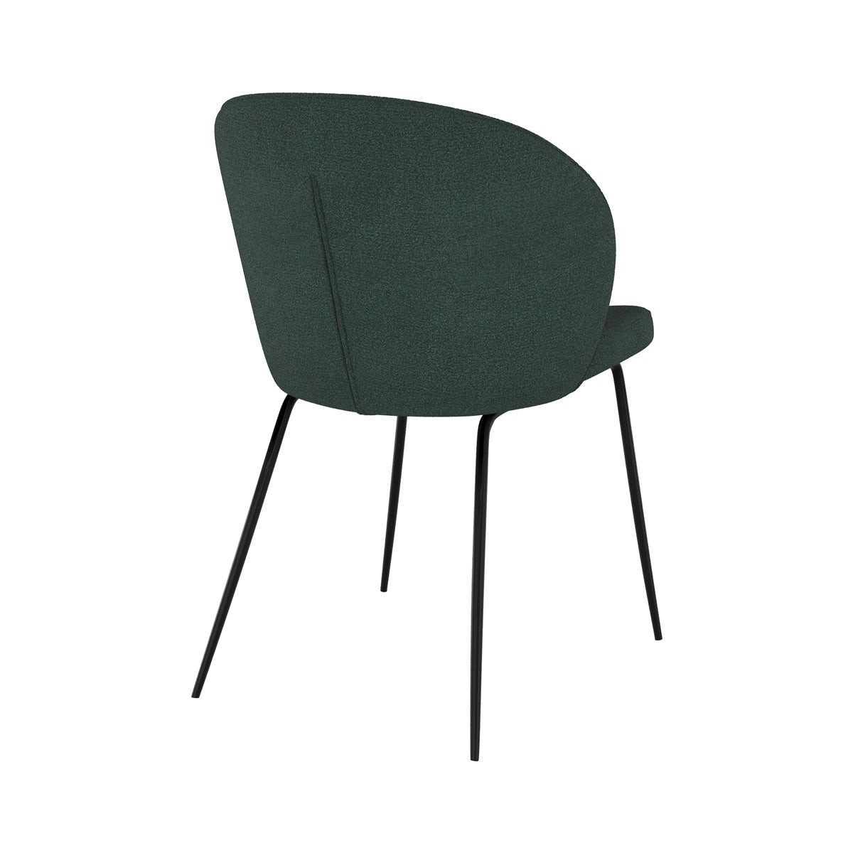 chaise confortable scadinave verte bouclette groom