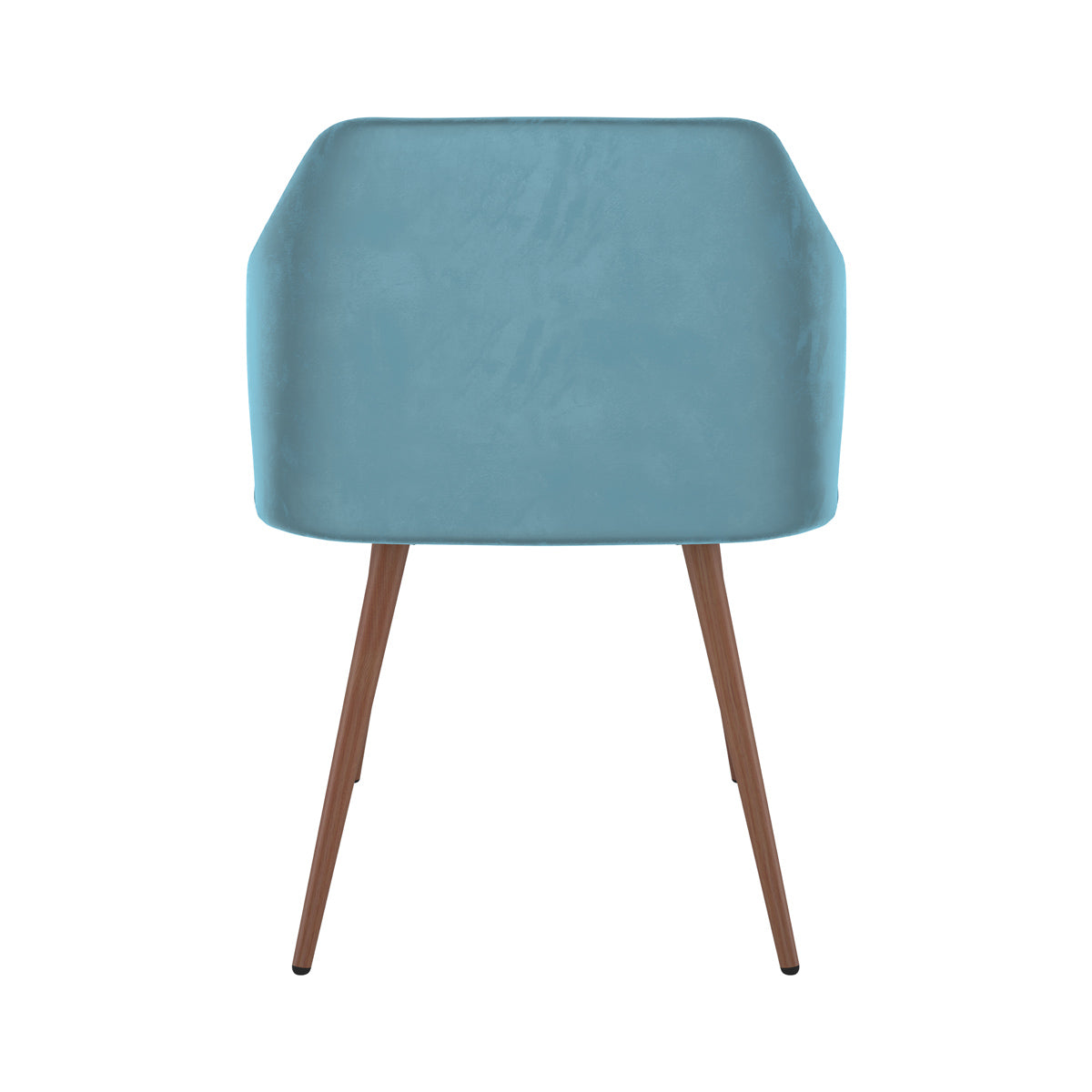 chaise daisy avec accoudoirs en velours bleu