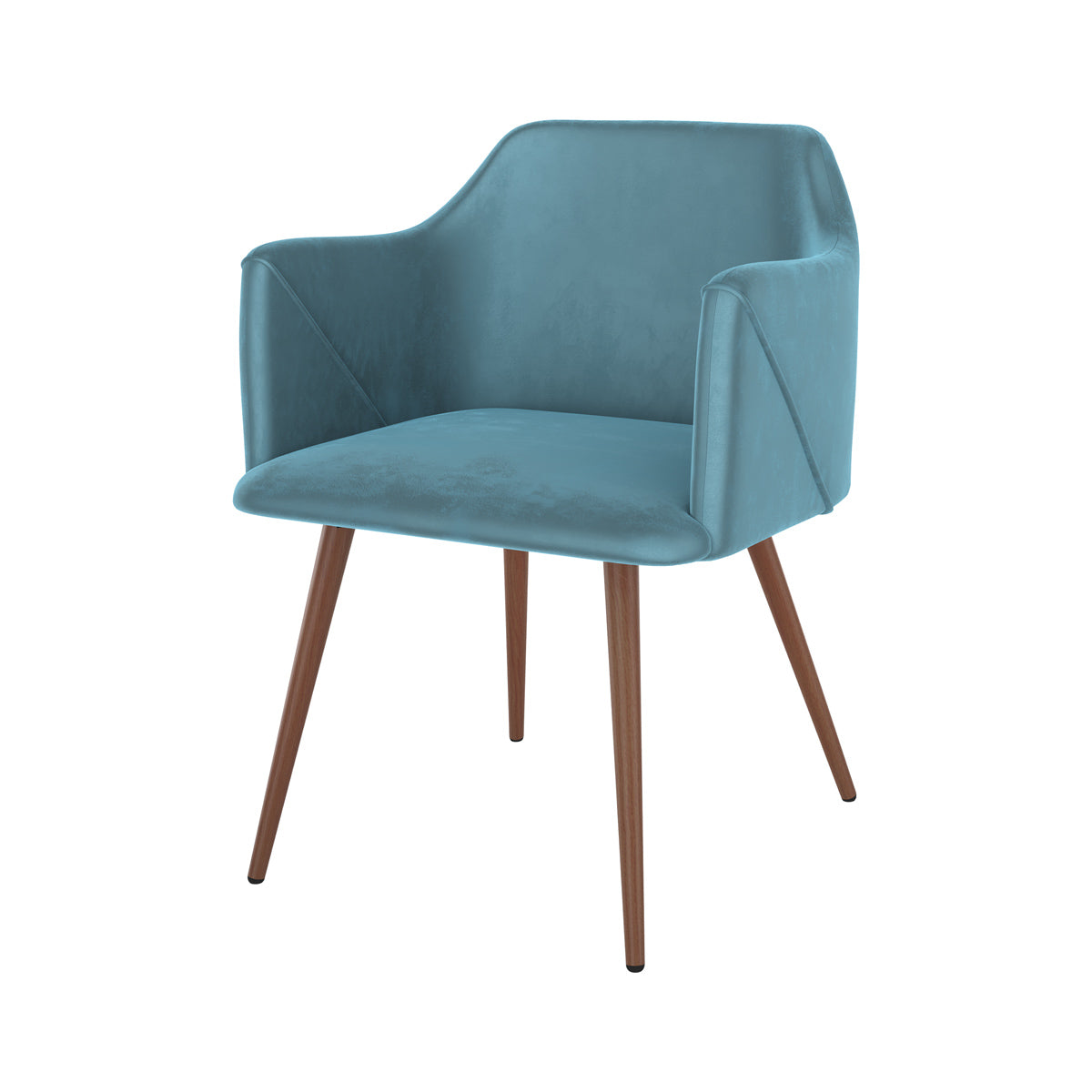 chaise daisy en lot de 2 en velours