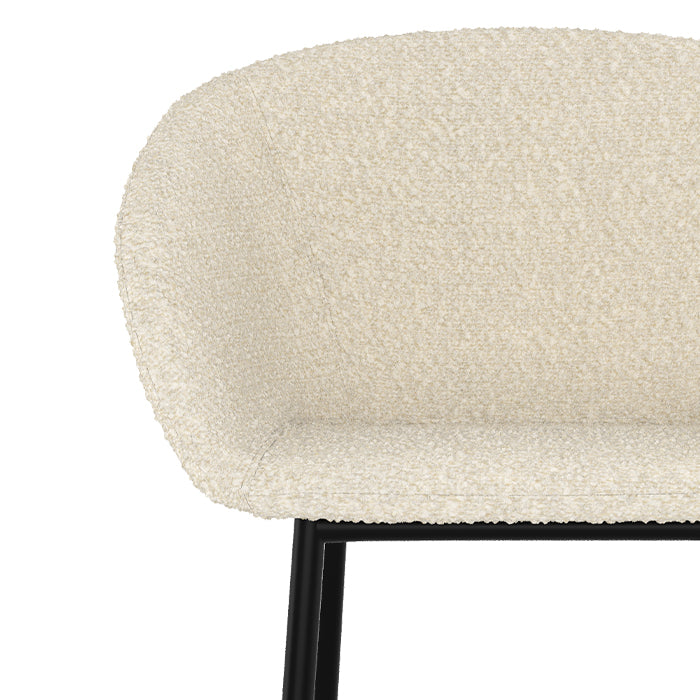 chaise de bar 75 cm pieds en metal noir