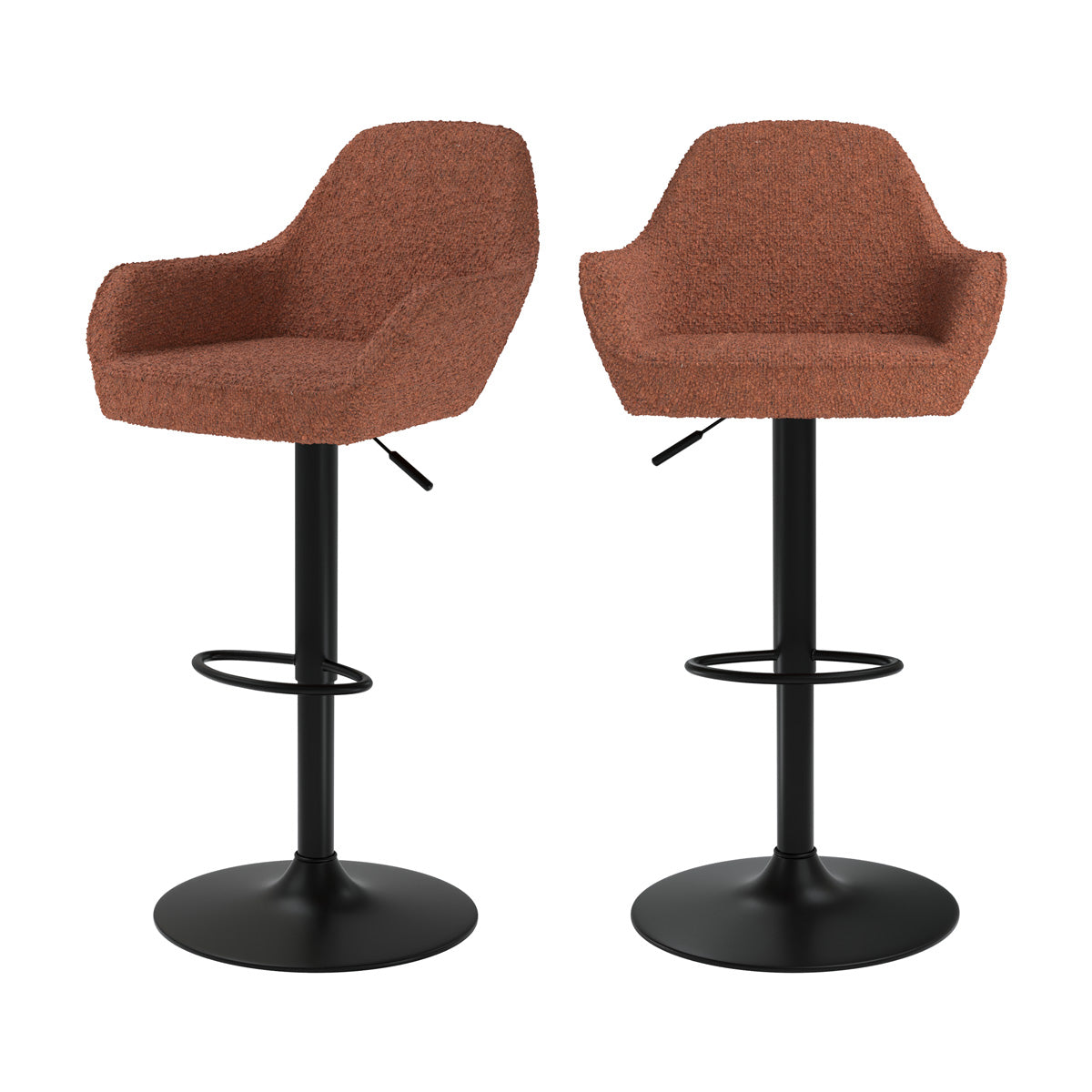 chaise de bar adam rouge brique