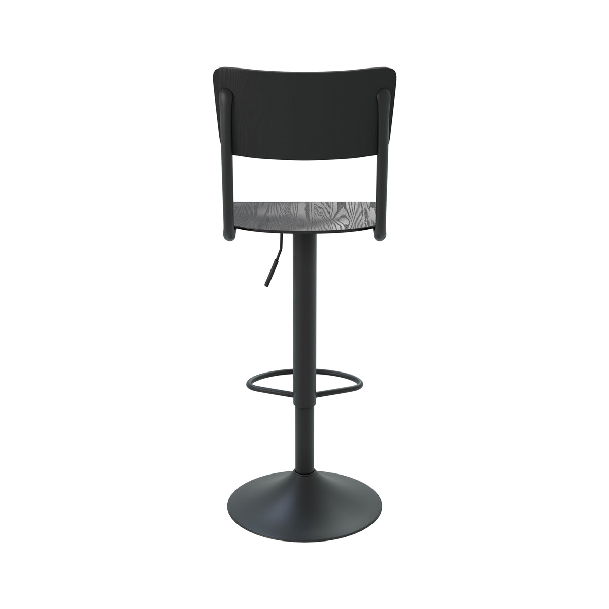 chaise de bar clem en metal noir