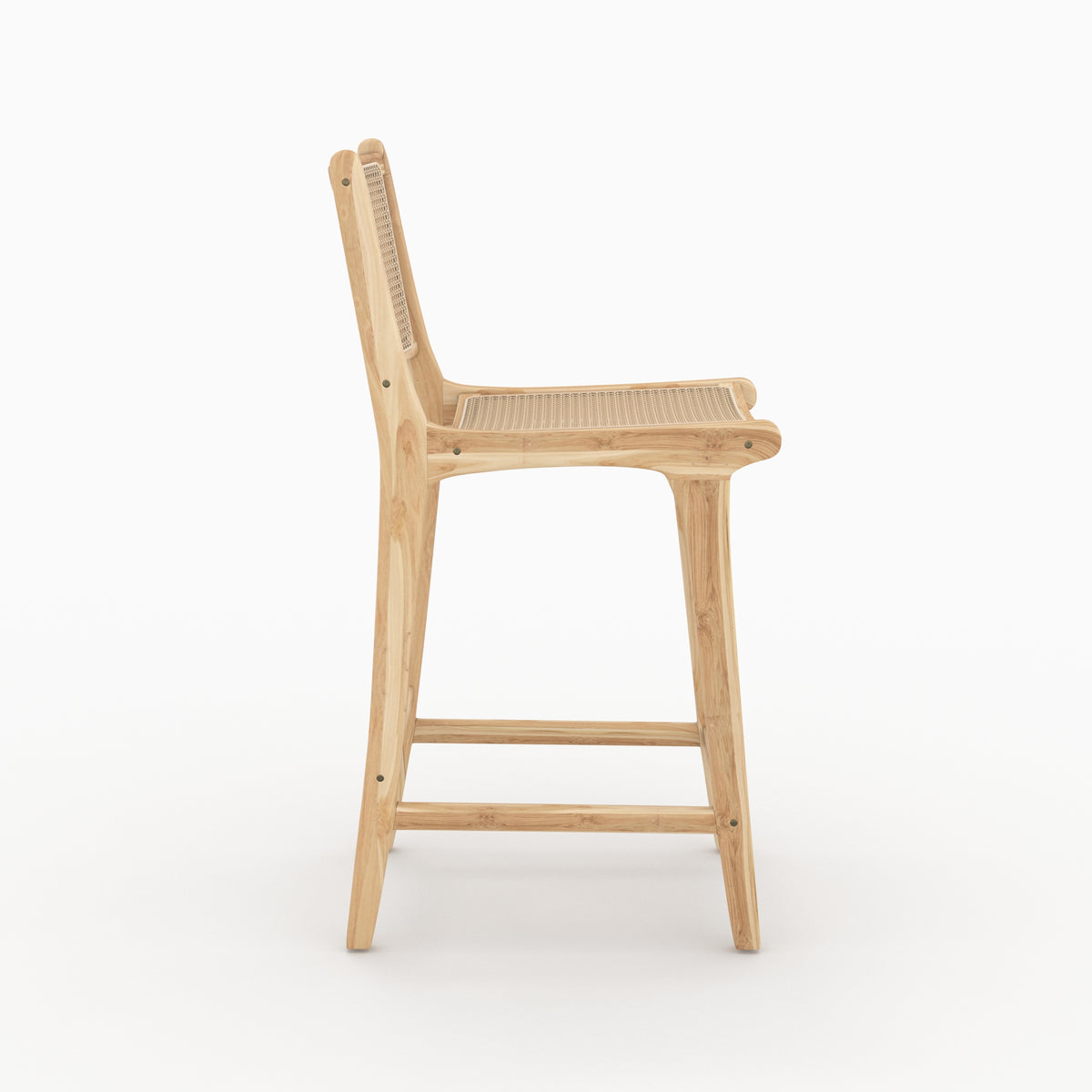 sedia da bar comoda kyla in rattan e teak