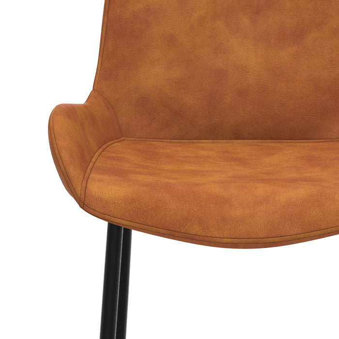 chaise de bar en lot de 2 en cuir synthetique en lot de 2 pirata