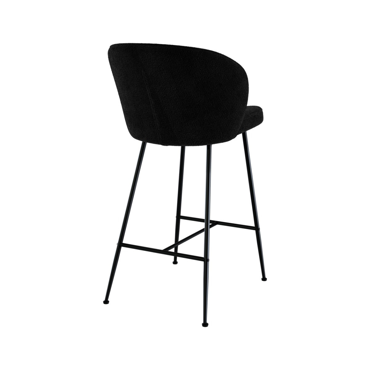 chaise de bar en tissu boucle lot de 2 groom