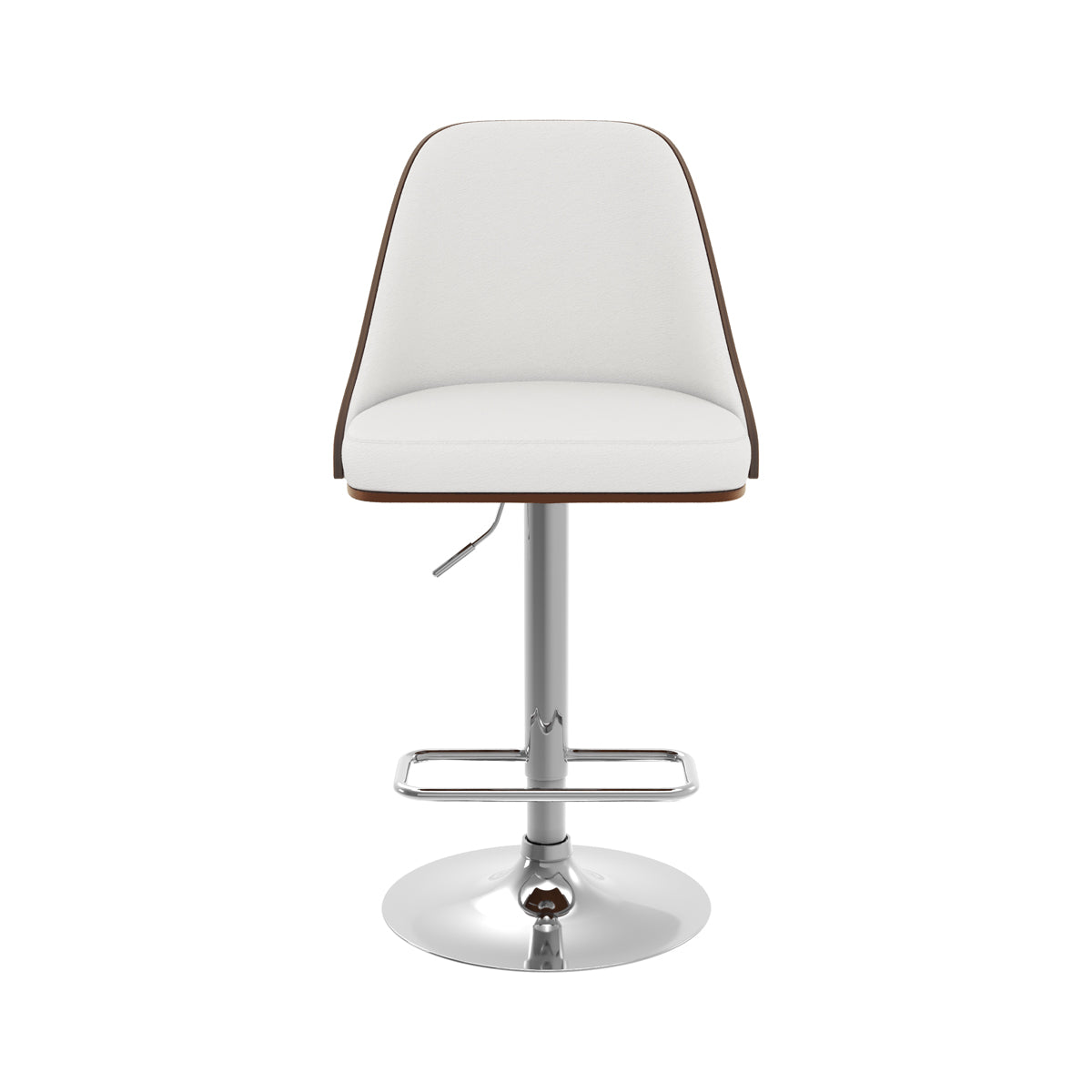 chaise de bar georges en pu blanc