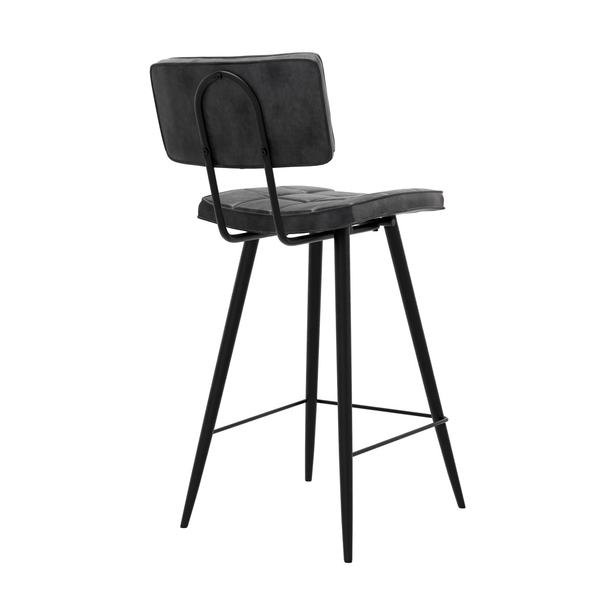 sgabello grigio nero 65 cm texas capitonné nero