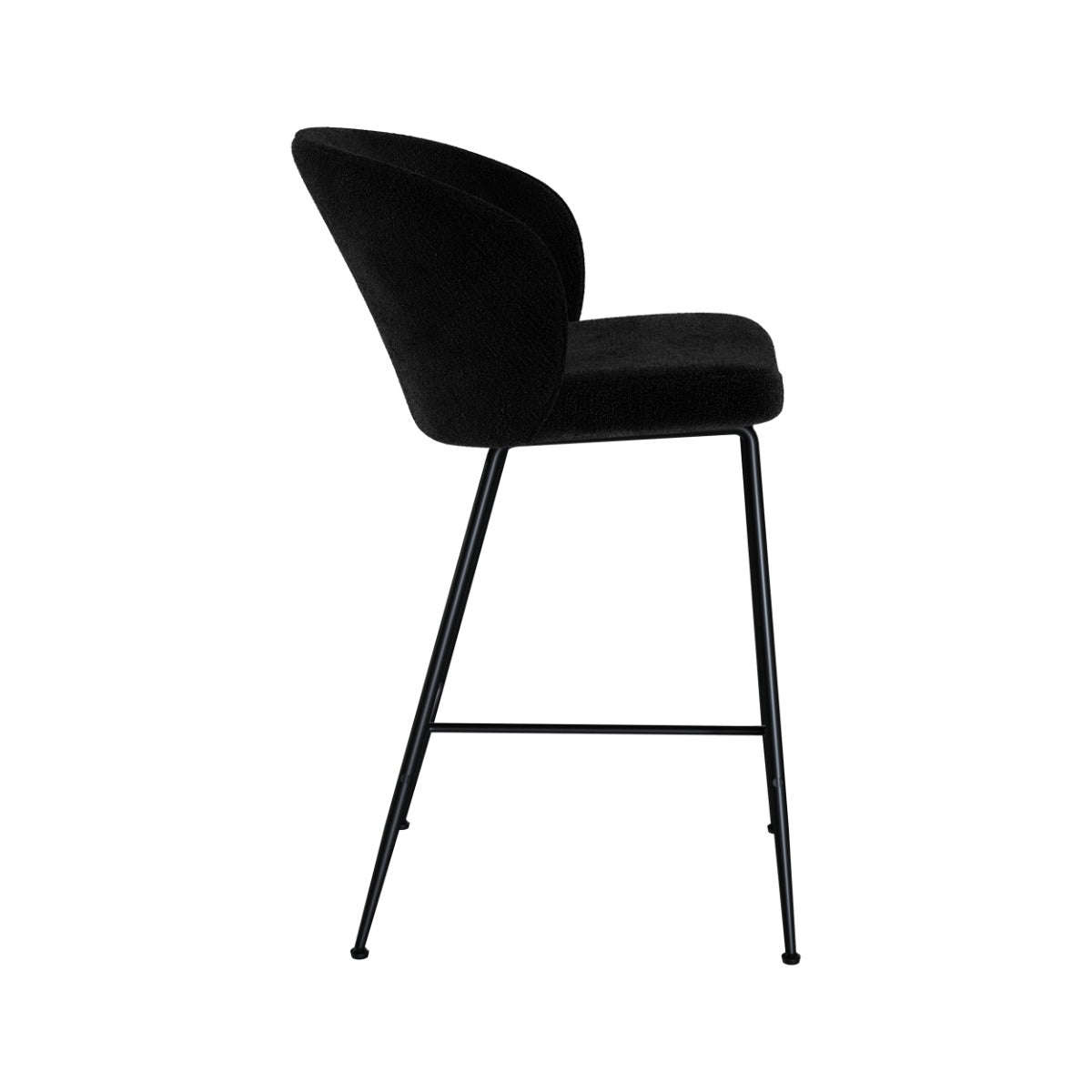 chaise de bar groom en tissu boucle lot de 2