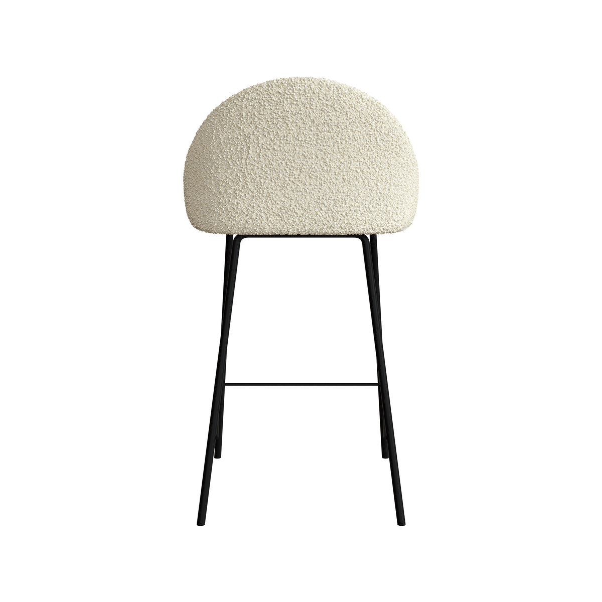 chaise de bar ilot central effet laine bouclette misty
