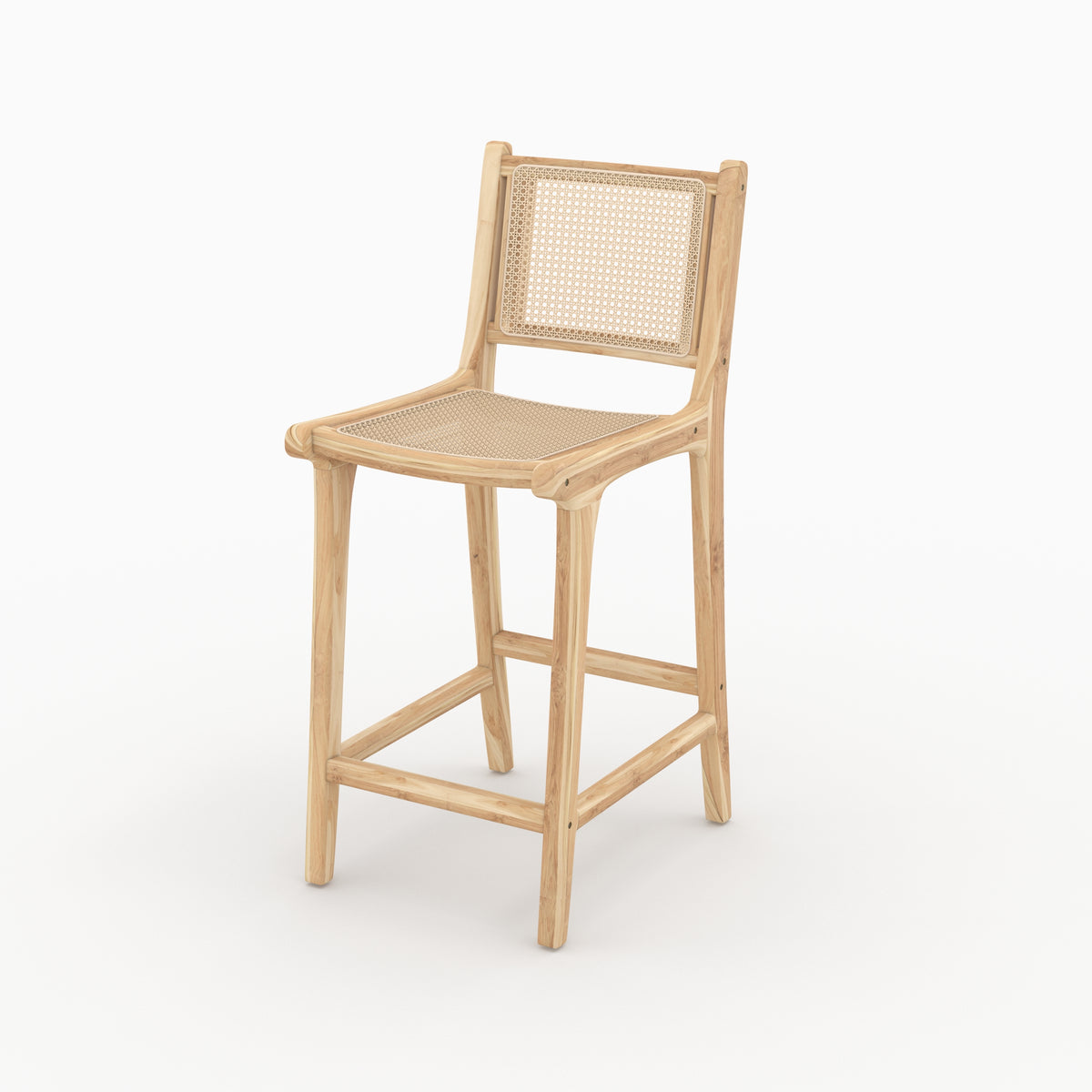 chaise de bar kyla 66 cm rotin teck