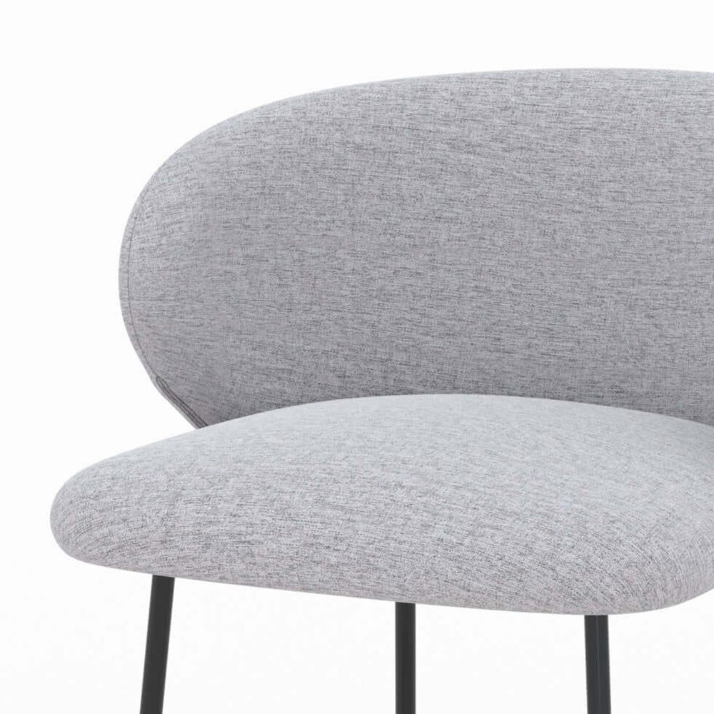 sedia da bar di altezza media grigio chiaro victoria 65 cm