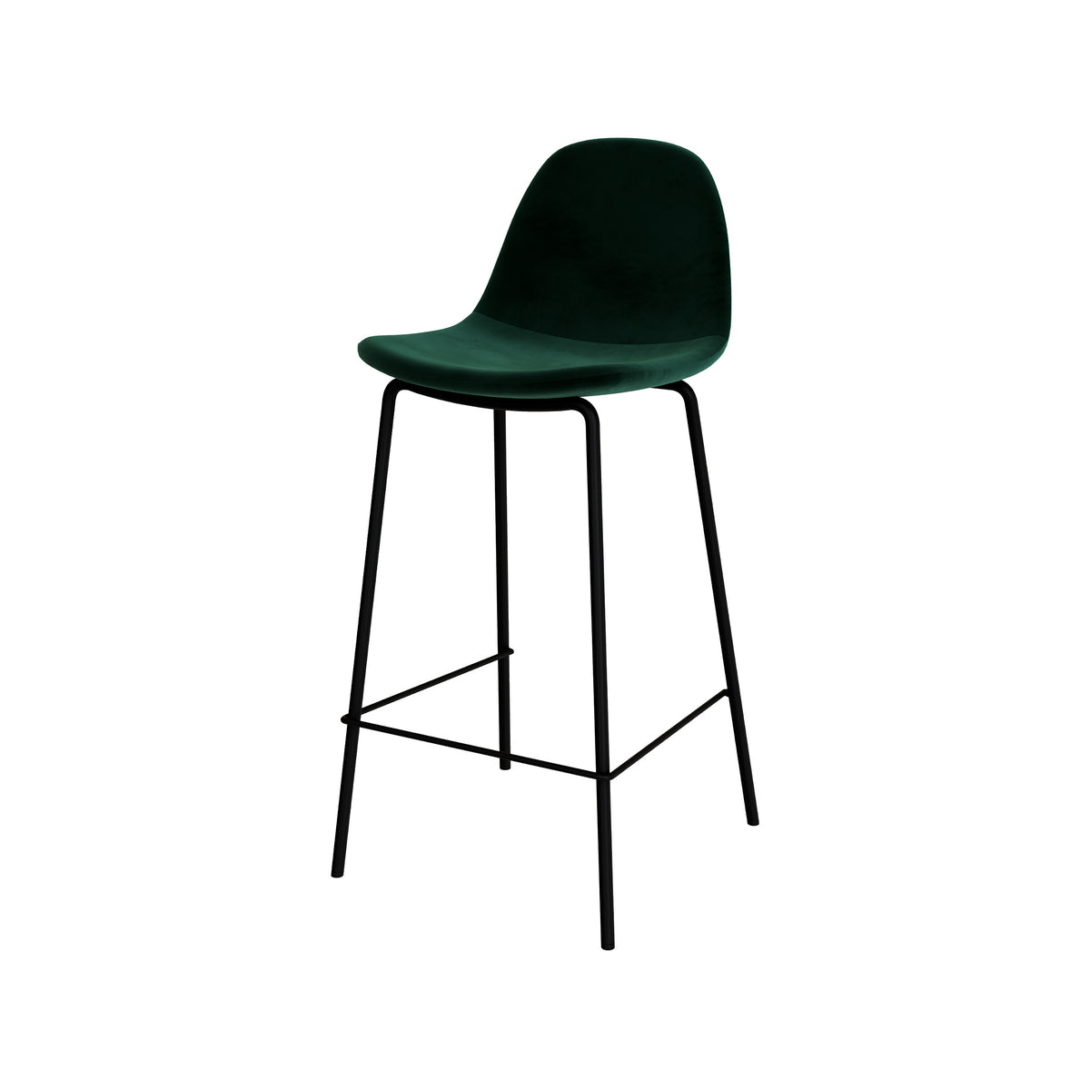 chaise de bar pied metal noir 65cm
                            