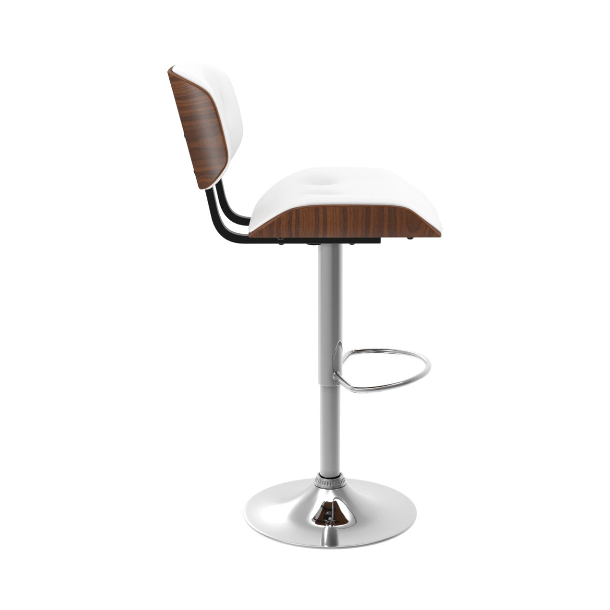 sgabello da bar regolabile melchior bianco 69 91 cm