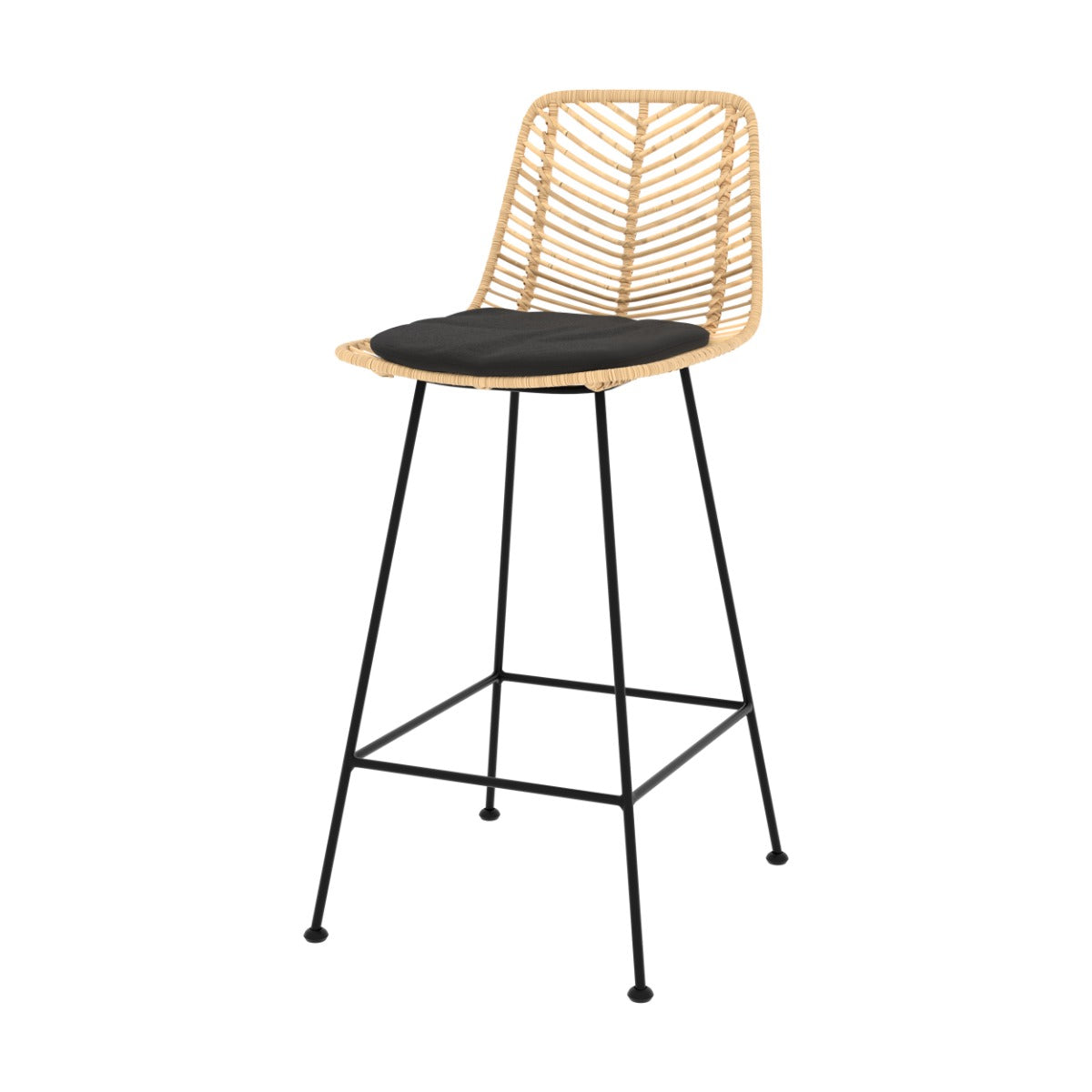 chaise de bar tamara mi hauteur 66 cm lot de 2