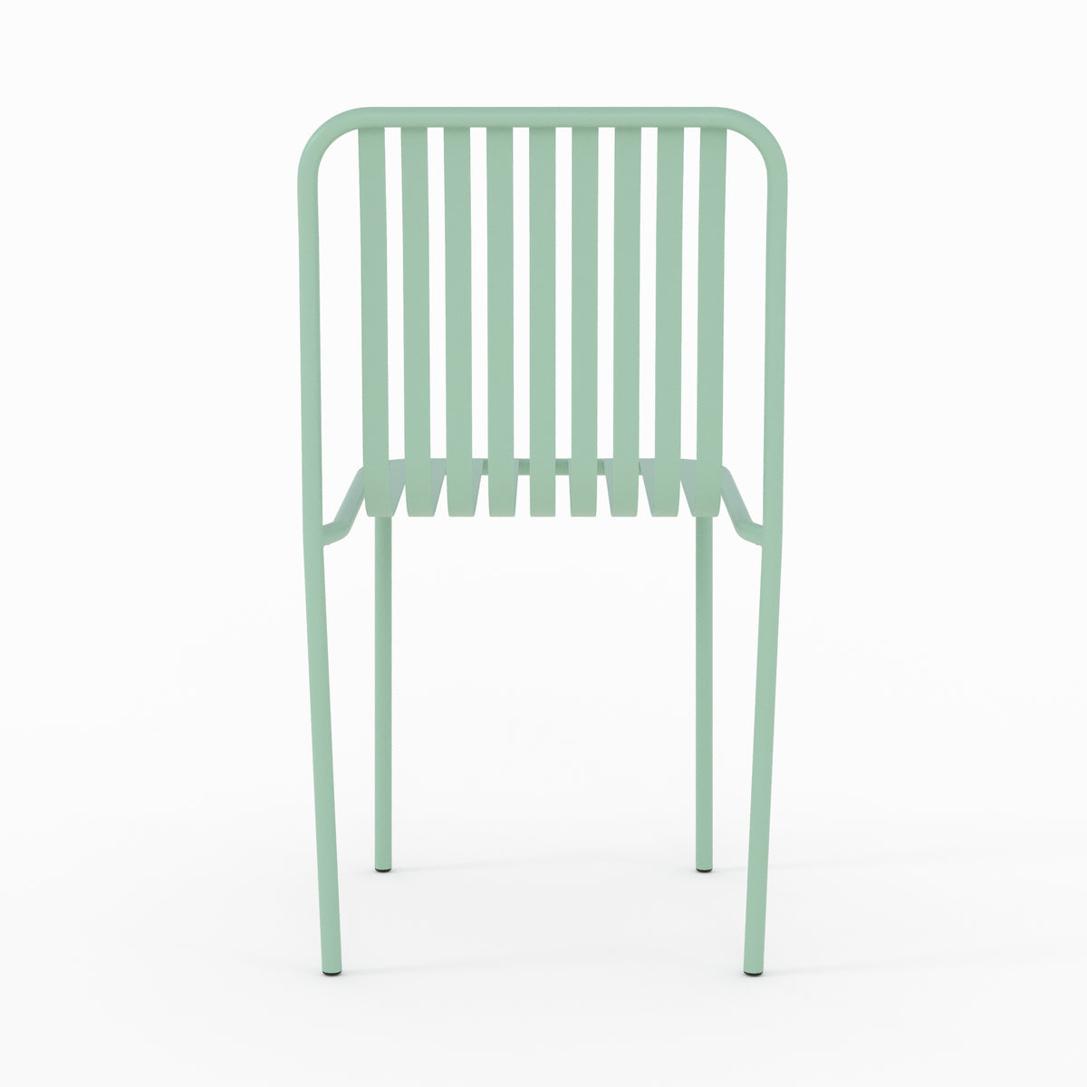 chaise de jardin en metal vert lot de 2 yumi