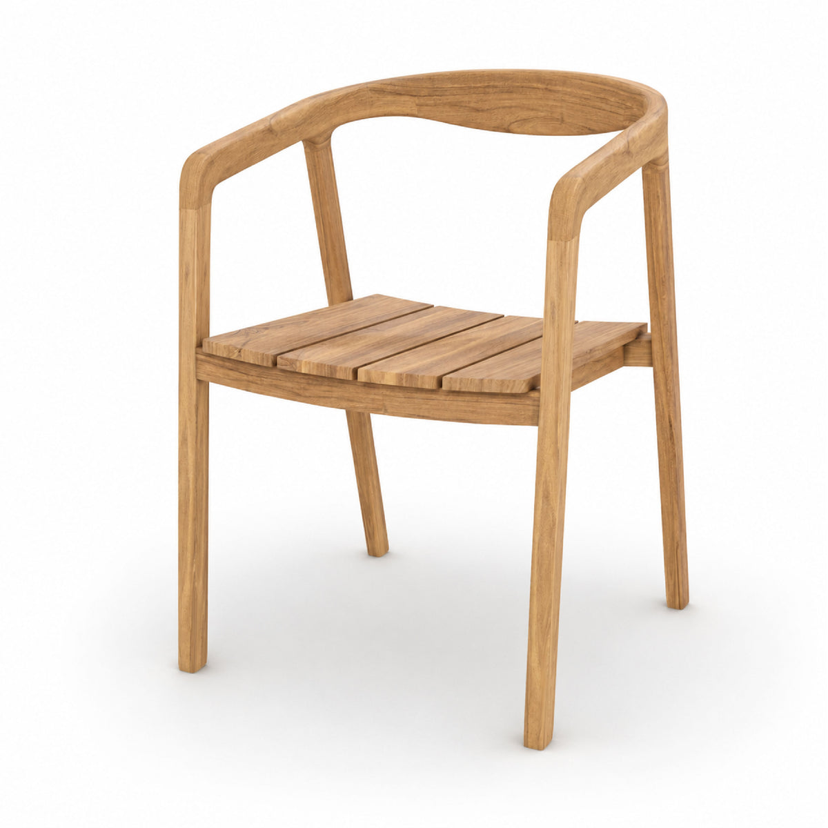 Chaise de jardin Kora en bois de teck massif – Maison Pavane