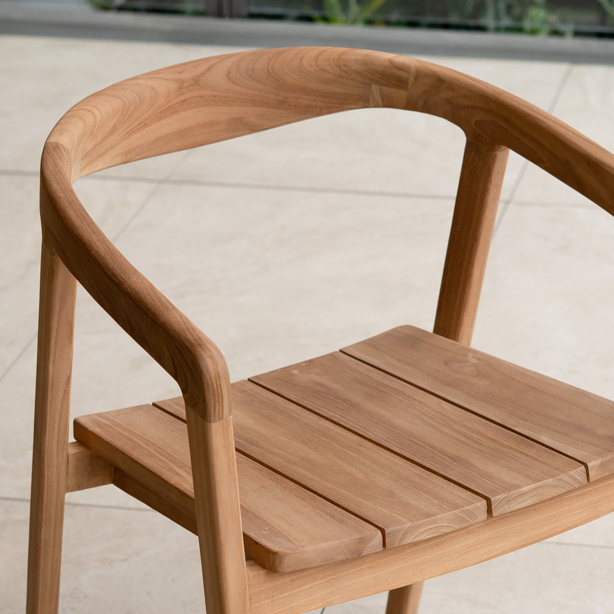 Chaise de jardin Kora extérieur zoom bois – Maison Pavane