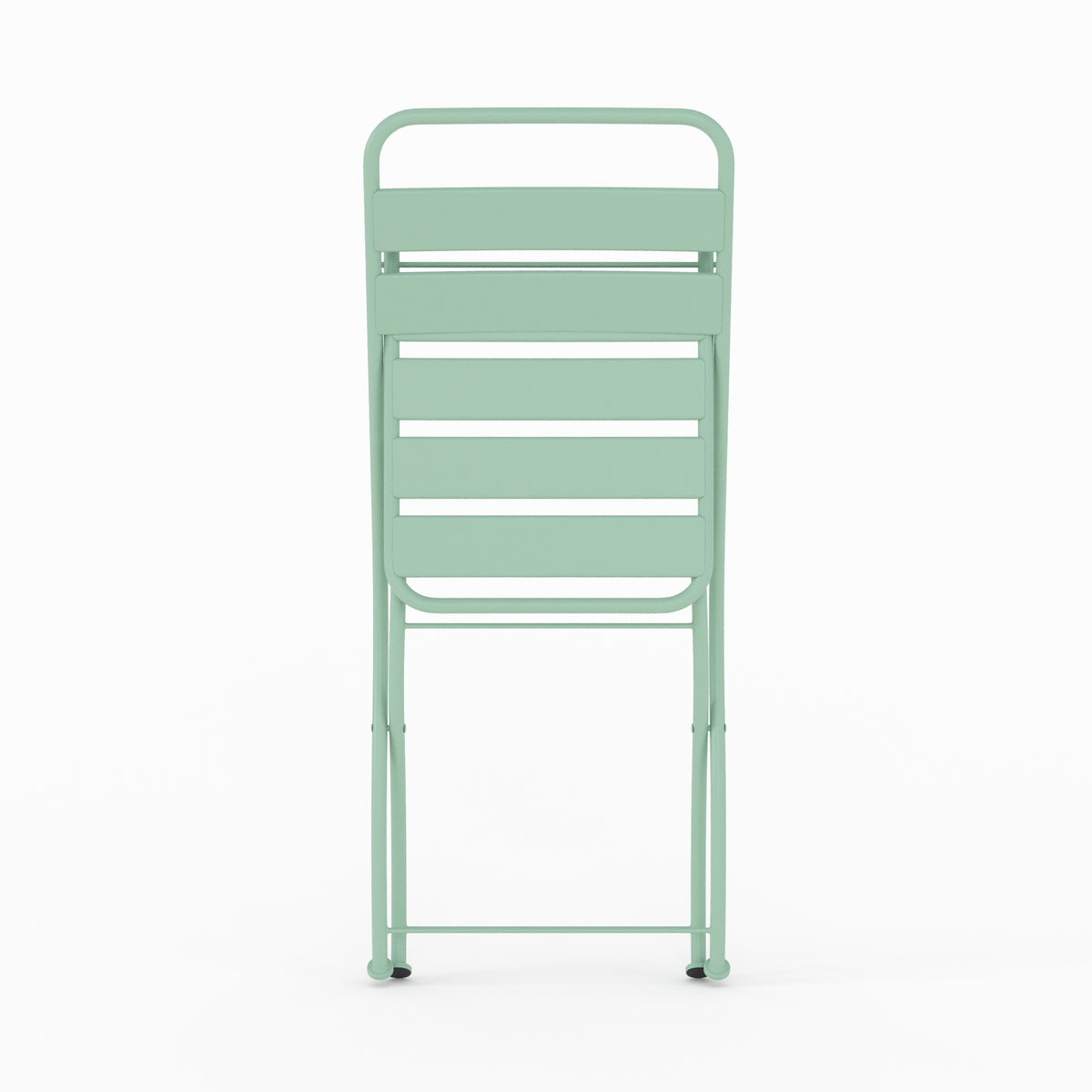 chaise de jardin pliante yumi metal vert lot de 2