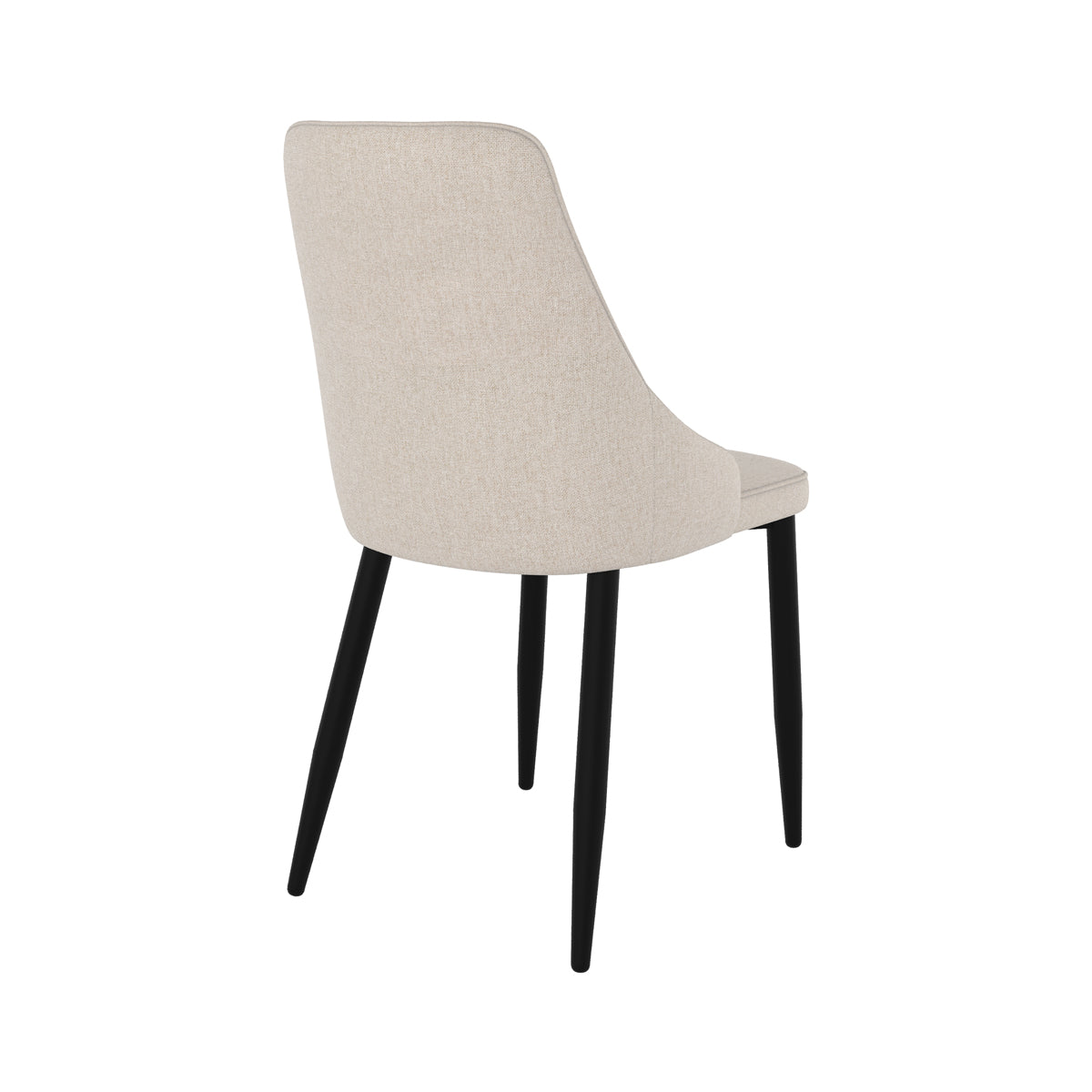 chaise de salle a manger pieds metal noir pipo