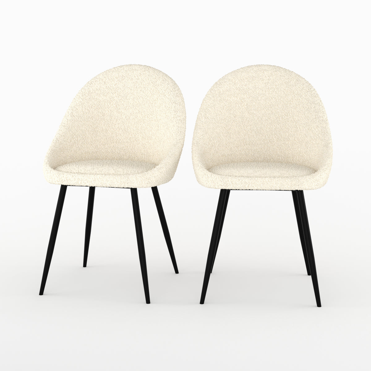 chaise design rona blanc casse boucle lot 2