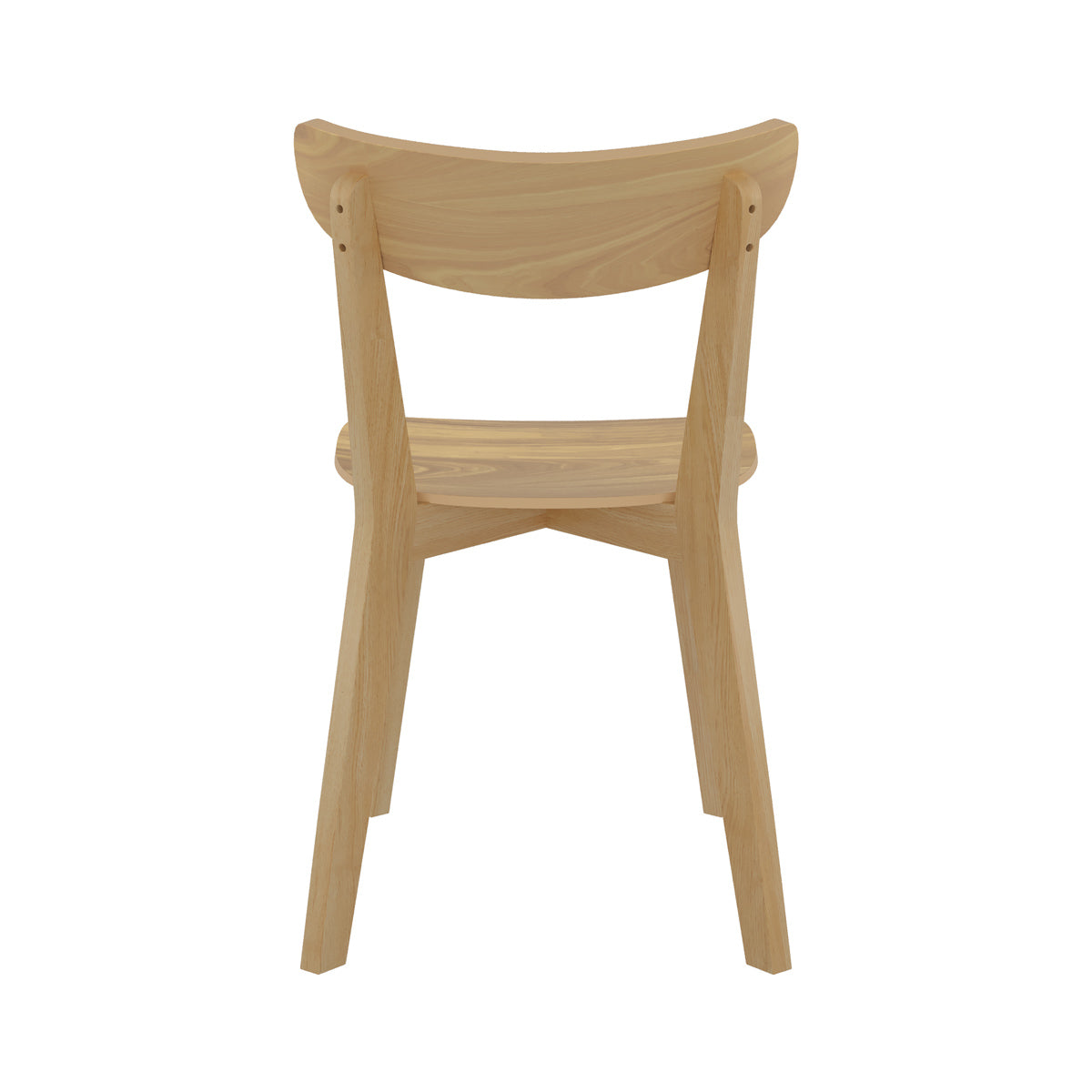chaise en bois plaque frene lot de 2 tabata