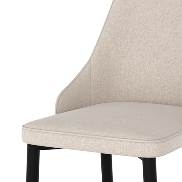 chaise en tissu beige pipo confort