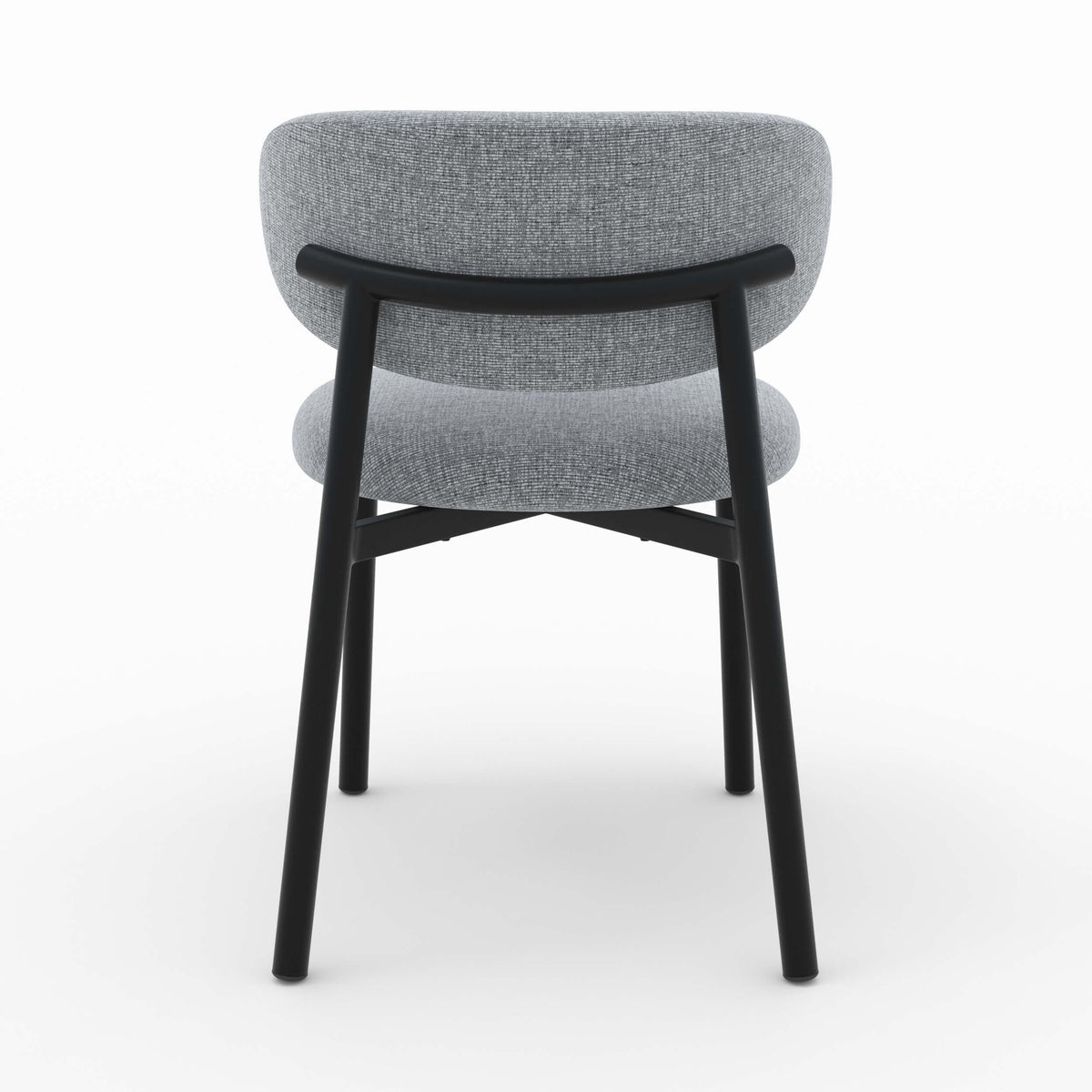 chaise en tissu gris fonce chine lot de 2 nao