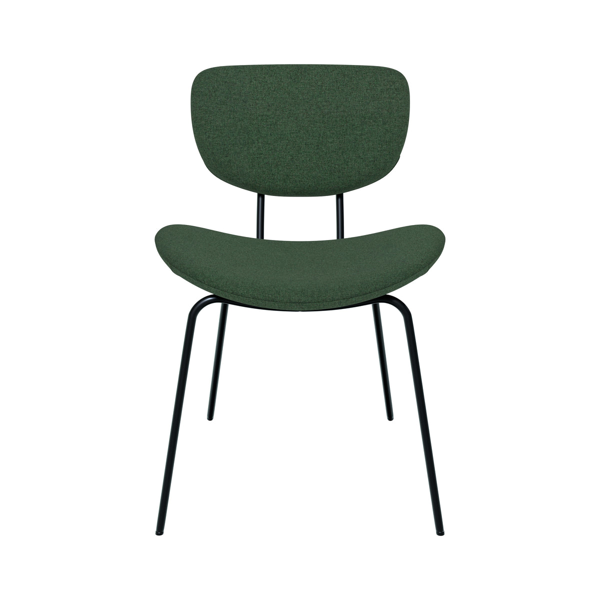 Chaise en tissu vert lot de 2 Verner – Maison Pavane
