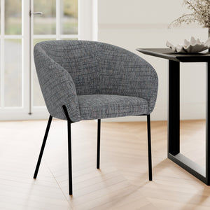 chaise grise andy tissu gris chine