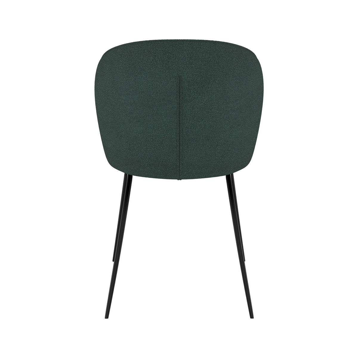 chaise groom en tissu vert fonce pieds noir