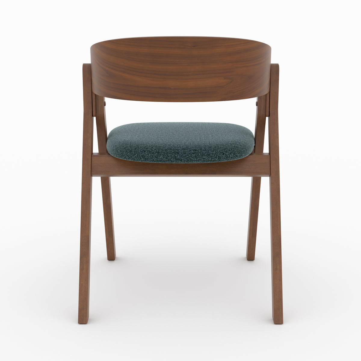 chaise heloise en bois d hevea tissu vert
