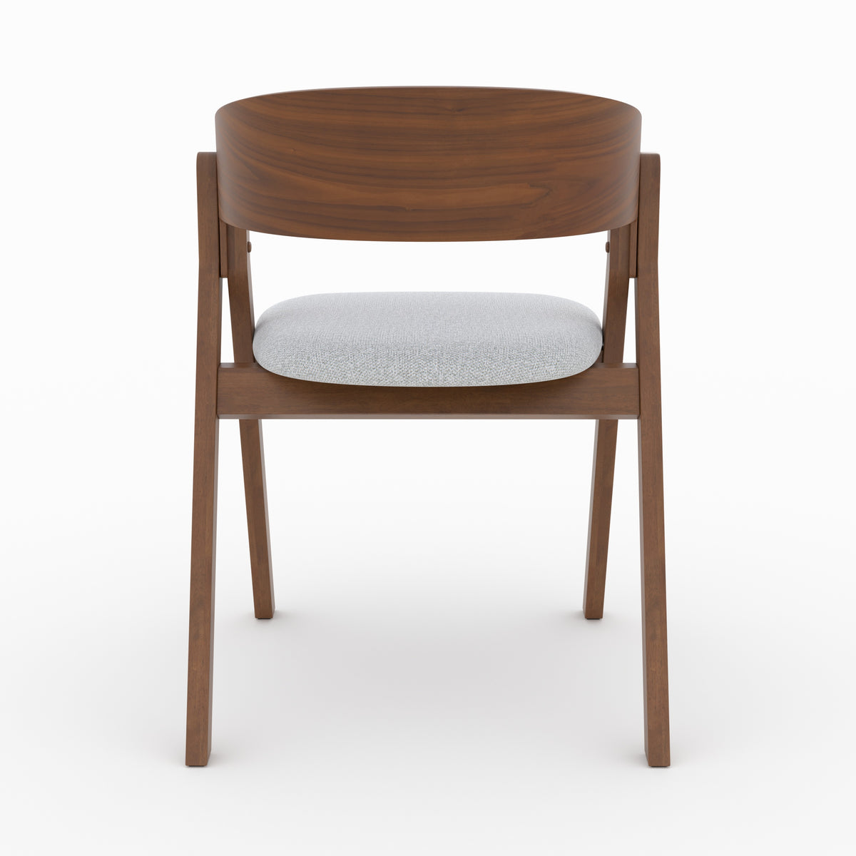 chaise heloise en bois hevea et tissu gris clair